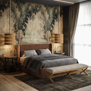 Luna Round 3 Tier Side Table In Batavia Black-Blue Hand Home