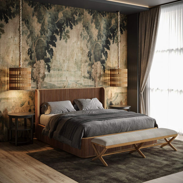 Luna Round 3 Tier Side Table In Batavia Black-Blue Hand Home