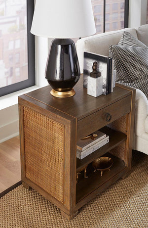 Karen 1-Drawer End Table-Blue Hand Home