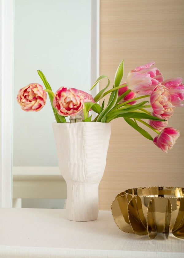 Krissa Large Vase / Blanc de Chine-Villa & House-Blue Hand Home