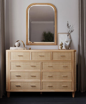 Lexington Rounded Mirror-Blue Hand Home