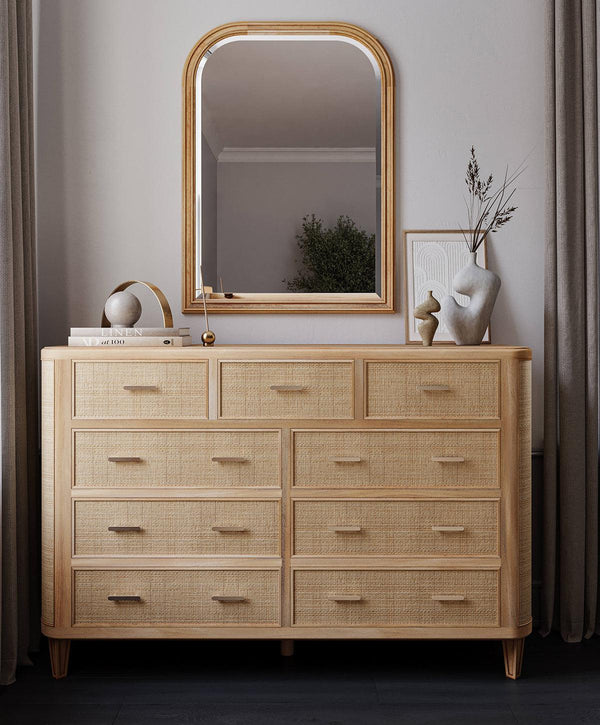 Lexington Rounded Mirror-Blue Hand Home