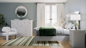 Large Claremont Linen Wrapped Dresser-Blue Hand Home