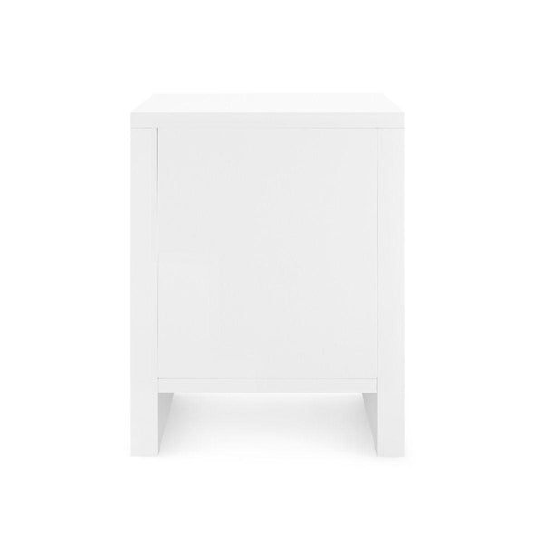 Morgan 3-Drawer Side Table / Chiffon White-Villa & House-Blue Hand Home