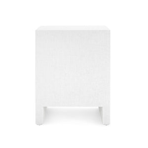 Morgan 3-Drawer Side Table / Chiffon White-Villa & House-Blue Hand Home