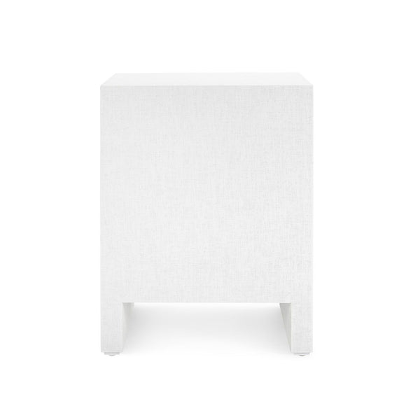 Morgan 3-Drawer Side Table / Chiffon White-Villa & House-Blue Hand Home