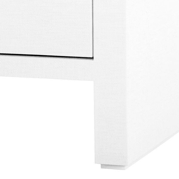 Morgan 3-Drawer Side Table / Chiffon White-Villa & House-Blue Hand Home