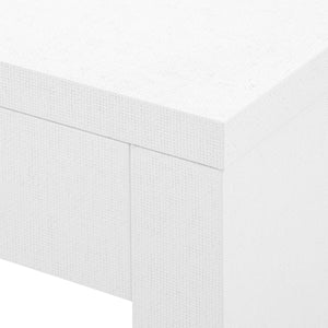 Morgan Large Grasscloth Console Table / Chiffon White-Villa & House-Blue Hand Home