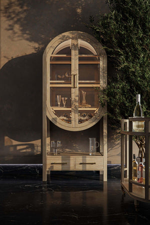 Napa Wine Cabinet-Blue Hand Home