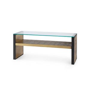 Odeon Large Bench/Coffee Table Glass Top / Clear-Villa & House-Blue Hand Home