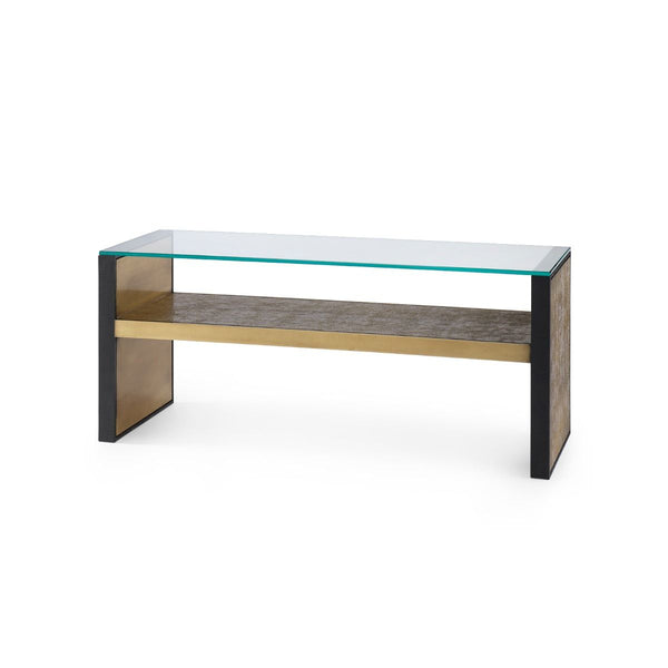 Odeon Large Bench/Coffee Table Glass Top / Clear-Villa & House-Blue Hand Home