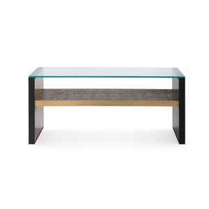 Odeon Large Bench/Coffee Table Glass Top / Clear-Villa & House-Blue Hand Home