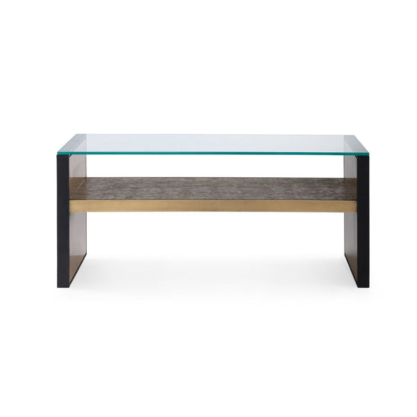 Odeon Large Bench/Coffee Table Glass Top / Clear-Villa & House-Blue Hand Home