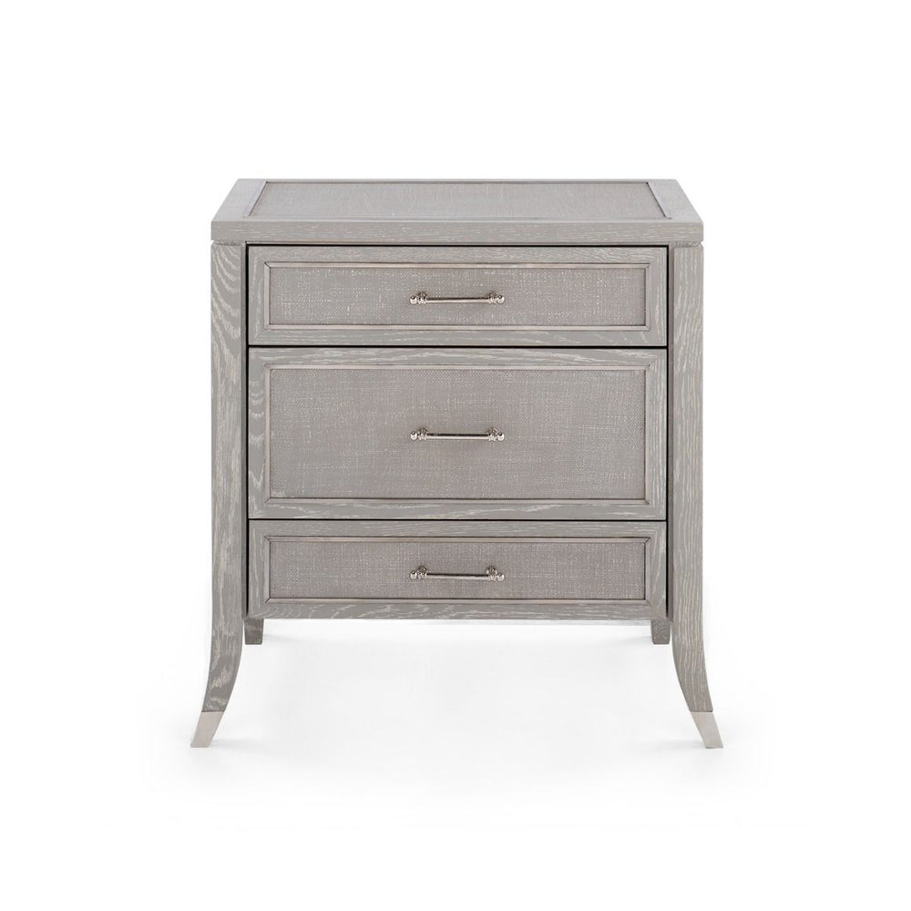 Paulina 3-Drawer Side Table / Soft Gray-Villa & House-Blue Hand Home