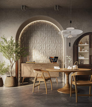 Wright Chair In Antique French Oak-Blue Hand Home