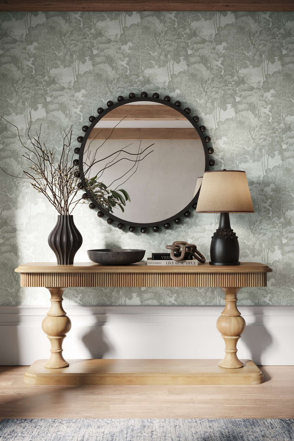 Kraton 2 Drawer Pedestal Console Table-Blue Hand Home