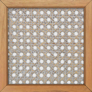 Rattan White-Blue Hand Home