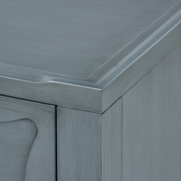 Sara 3-Drawer End Table-Blue Hand Home