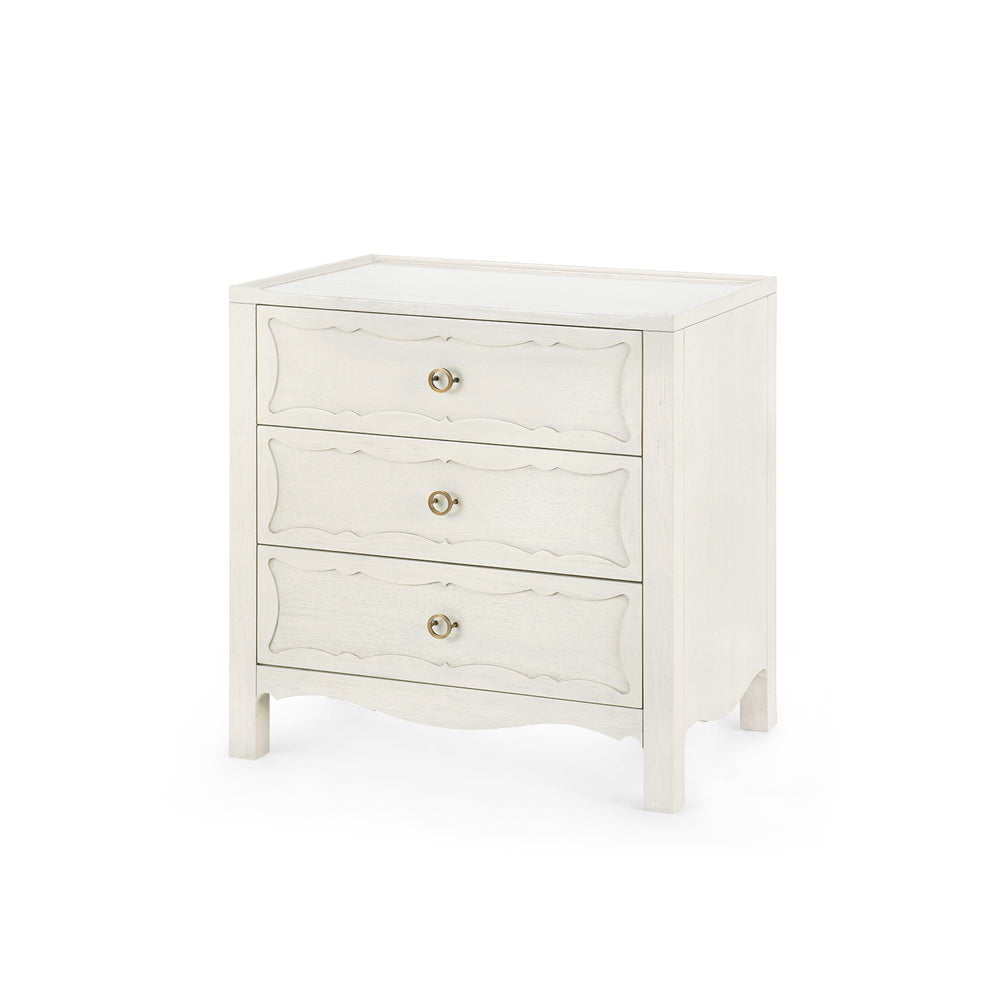 Sara 3-Drawer End Table-Blue Hand Home