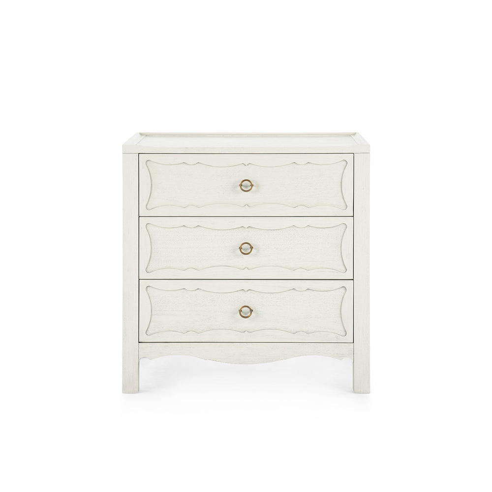Sara 3-Drawer End Table-Blue Hand Home