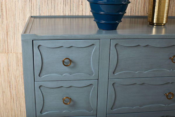Sara Extra Large 9-Drawer Cabinet-Blue Hand Home