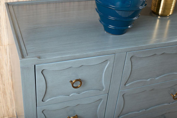 Sara Extra Large 9-Drawer Cabinet-Blue Hand Home