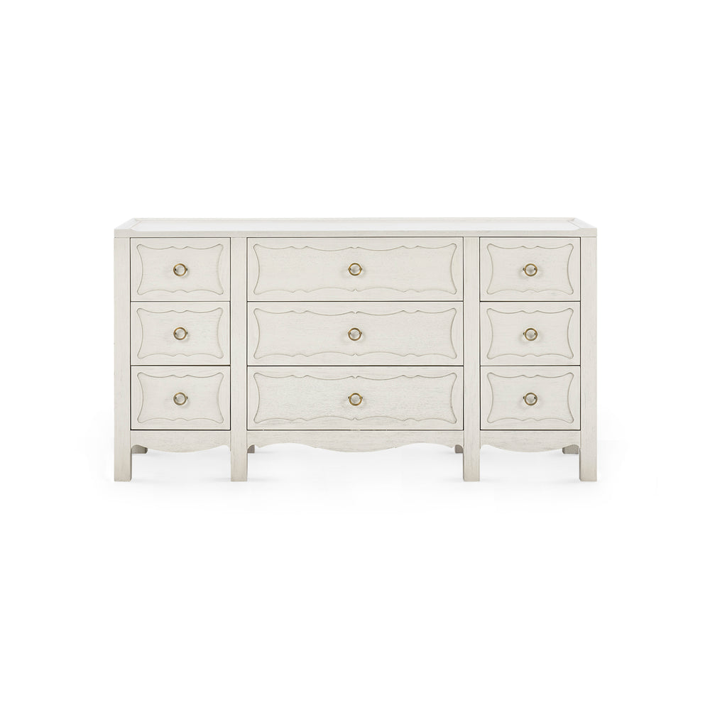 Sara Extra Large 9-Drawer Cabinet-Blue Hand Home