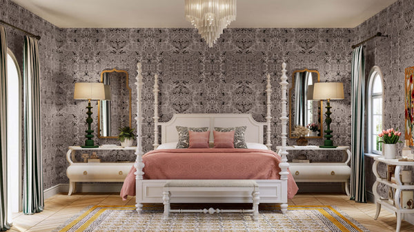 Savanah 3 Tiered Console Table-Blue Hand Home