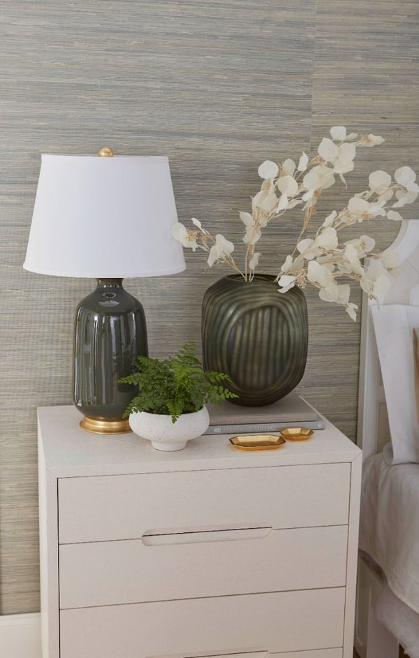 Cora 4-Drawer End Table / Soft White-Blue Hand Home