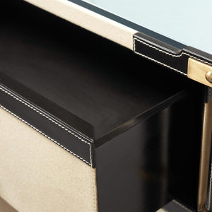 Toulon 3-Drawer Side Table-Blue Hand Home