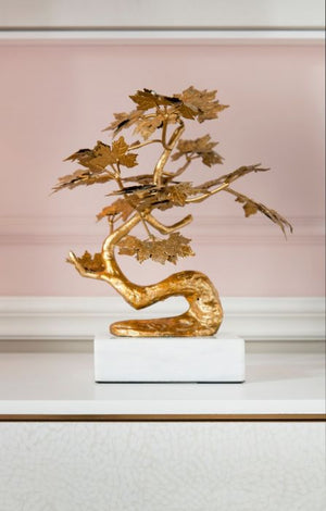 Tivoli Statue / Gold Leaf-Villa & House-Blue Hand Home
