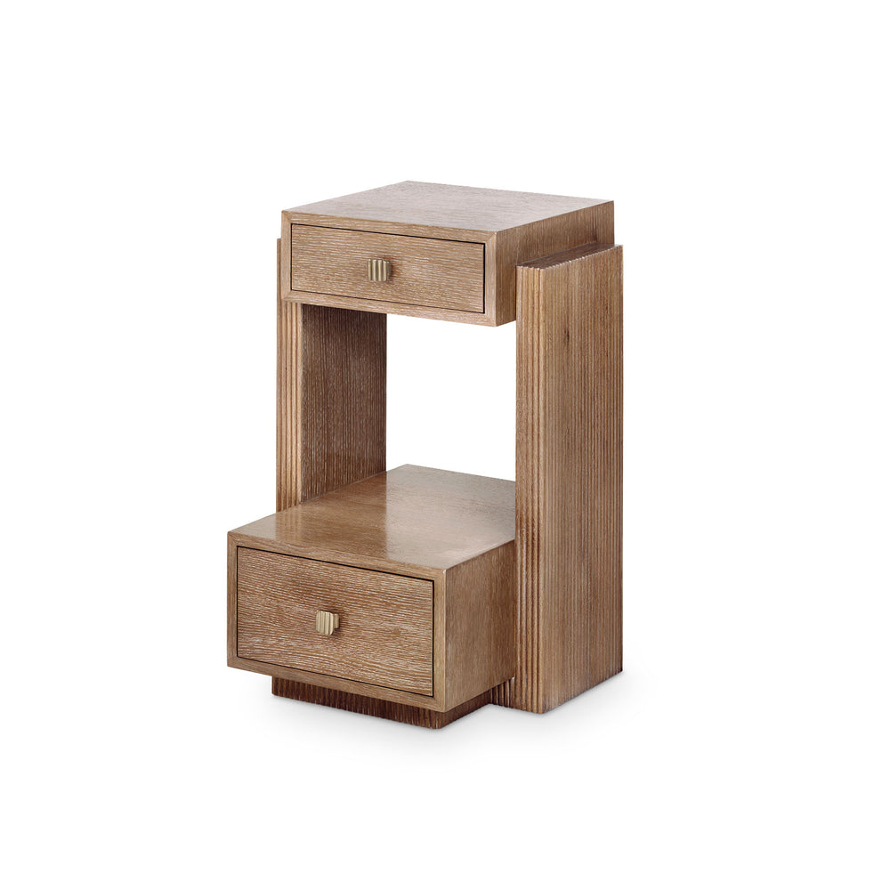 Warren 2-Drawer End Table-Blue Hand Home