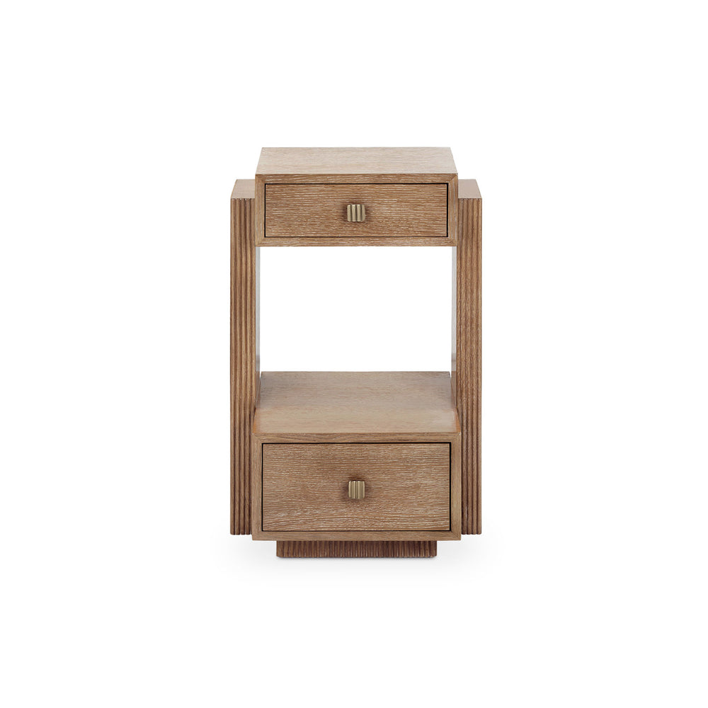 Warren 2-Drawer End Table-Blue Hand Home