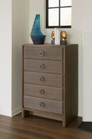 Wesley Tall 5-Drawer-Blue Hand Home