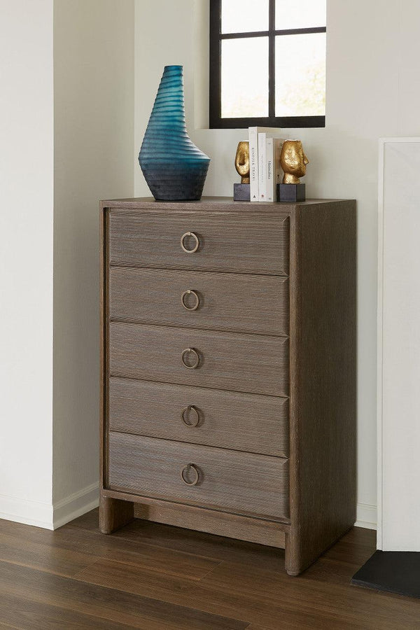 Wesley Tall 5-Drawer-Blue Hand Home
