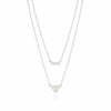 Anna Beck Reversible Petite Bar and Triangle	Double Necklace, 16-18"-Anna Beck Jewelry-Blue Hand Home