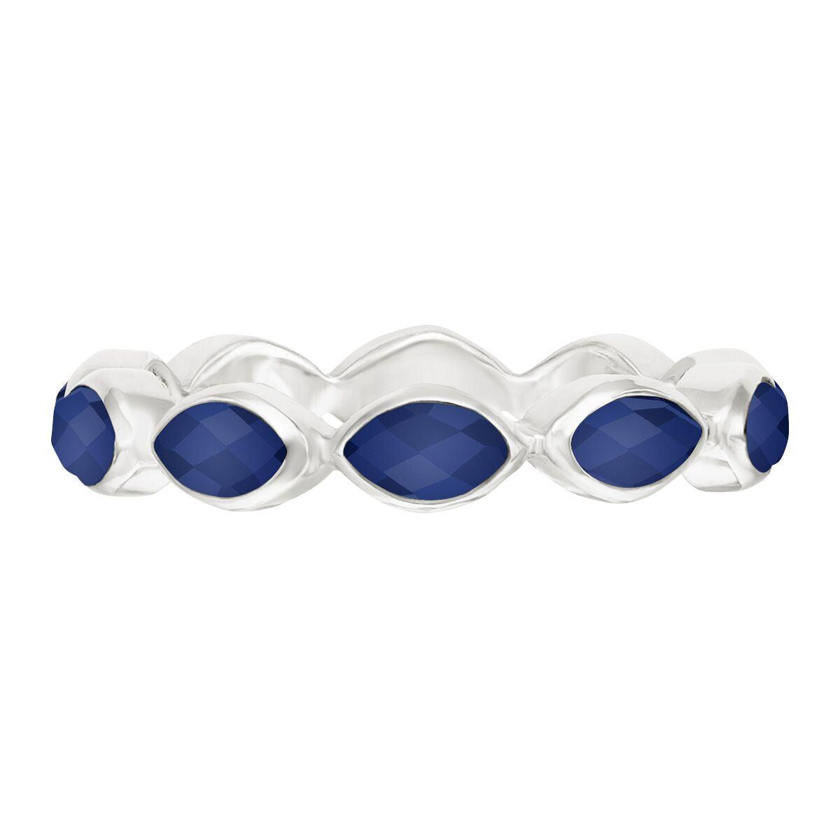 Anna Beck Lapis Multi Stone Ring Silver Anna Beck Jewelry