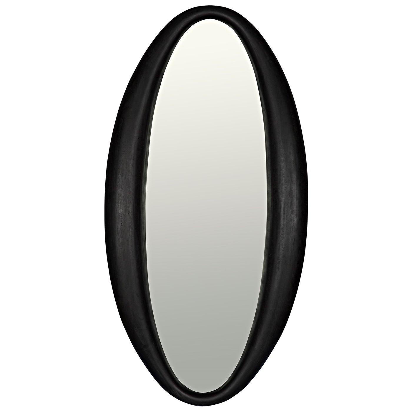 Woolsey Mirror, Charcoal Black-Noir Furniture-Blue Hand Home
