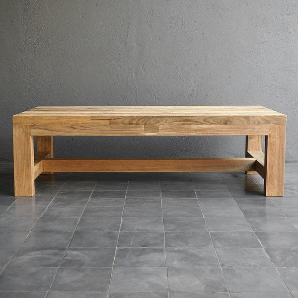 Reclaimed Teak Outdoor Cocktail Table-Organic Restoration-Blue Hand Home