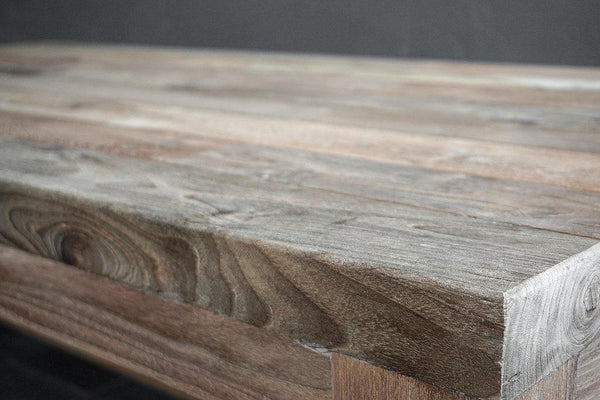 Reclaimed Teak Outdoor Cocktail Table-Organic Restoration-Blue Hand Home