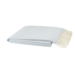 Italian Herringbone Throw-Lands Downunder-Blue Hand Home