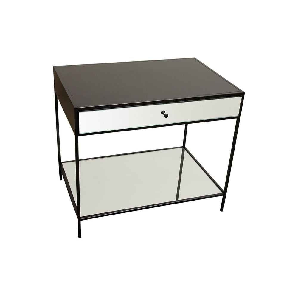 Mallory Nightstand, Steel/Mirror-CFC Furniture-Blue Hand Home