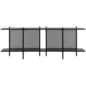 Anniston Console Steel/Walnut Shelves-CFC Furniture-Blue Hand Home