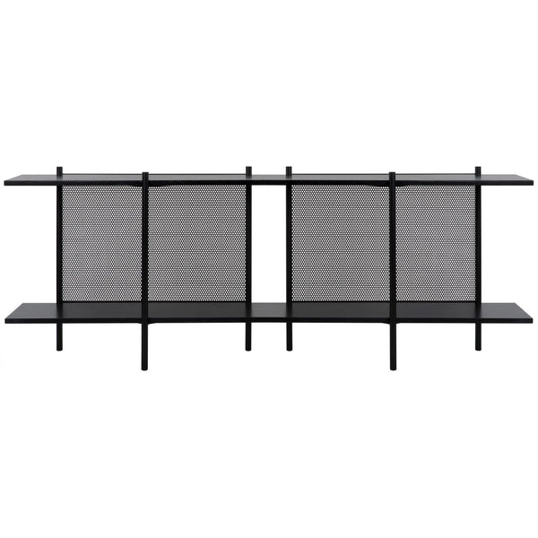 Anniston Console Steel/Walnut Shelves-CFC Furniture-Blue Hand Home