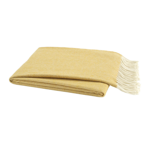 Italian Herringbone Throw-Lands Downunder-Blue Hand Home