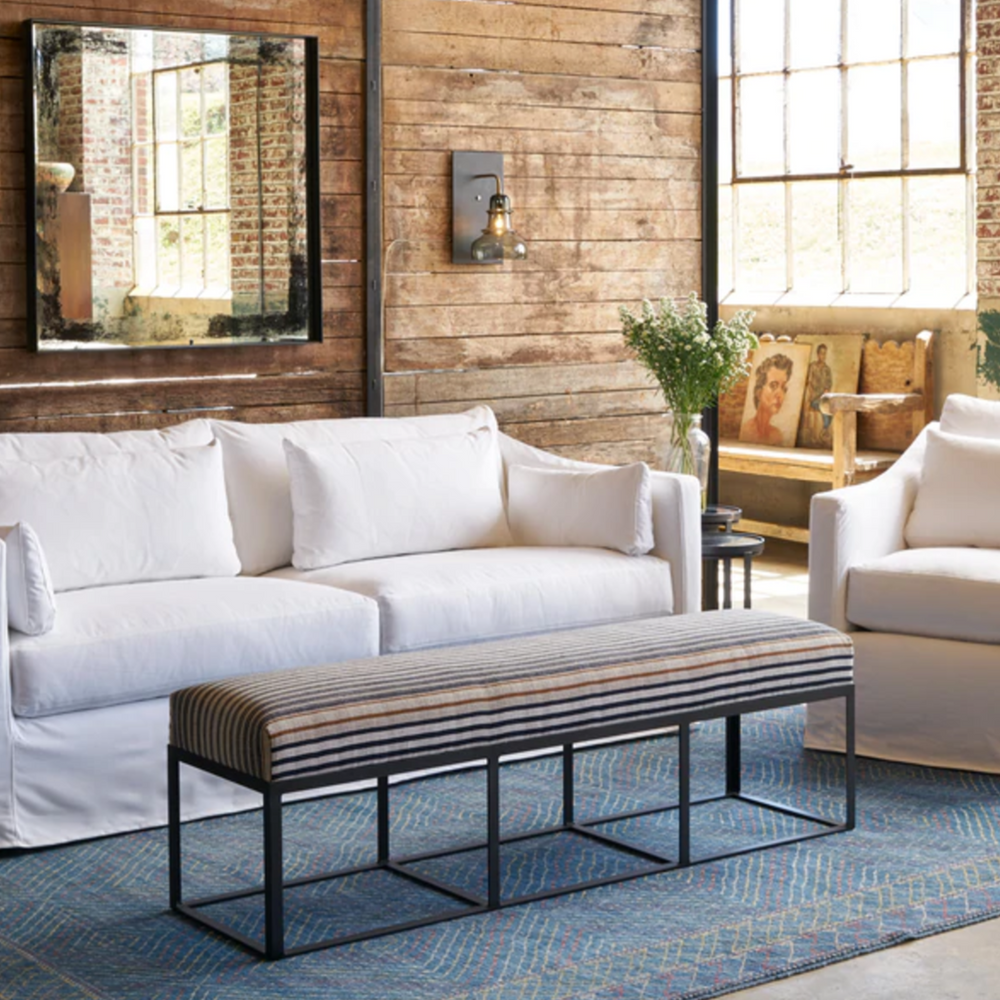 Cisco Brothers Cruz Bench-Cisco Brothers-Blue Hand Home