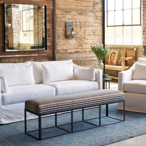 Cisco Brothers Cruz Bench-Cisco Brothers-Blue Hand Home