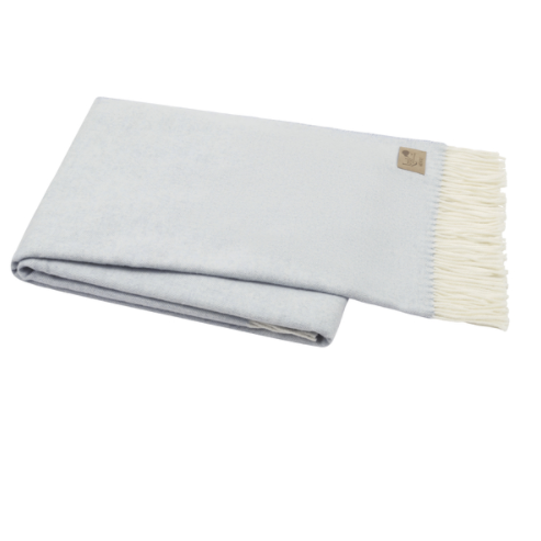 Italian Herringbone Throw-Lands Downunder-Blue Hand Home
