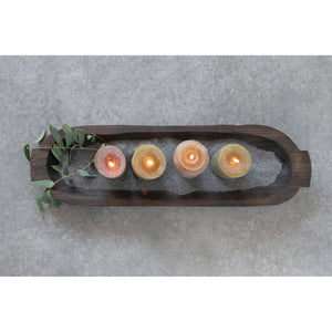 Decorative Paulownia Wood Tray-Blue Hand Home