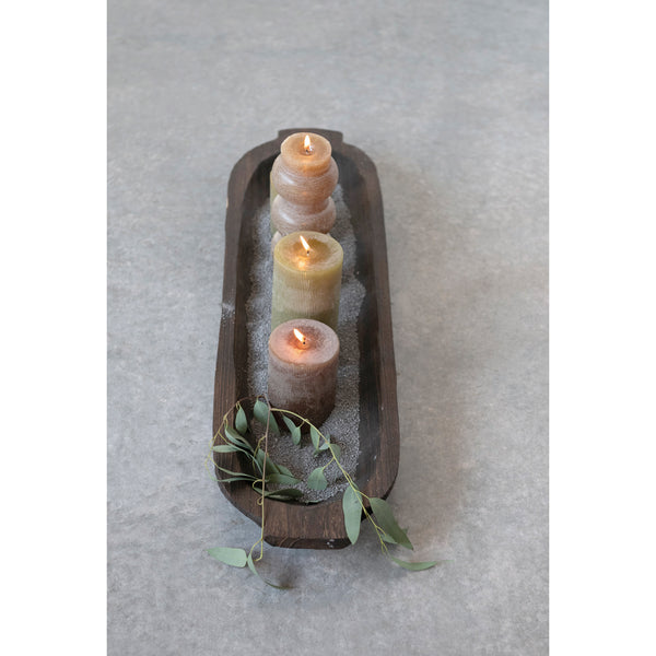 Decorative Paulownia Wood Tray-Blue Hand Home